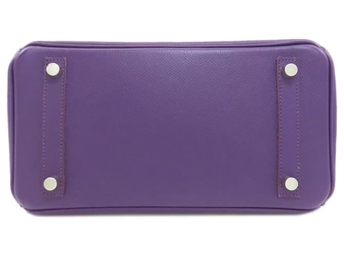 Borsa Hermès Birkin 25 Porpora - vista 4