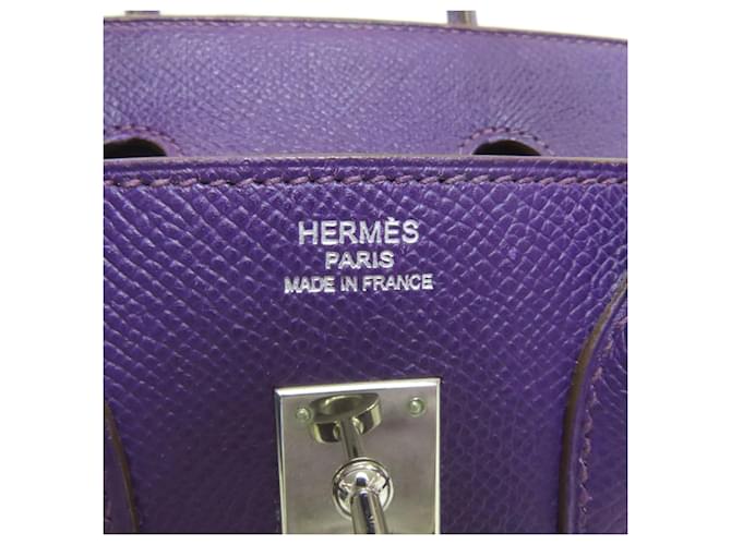 Borsa Hermès Birkin 25 Porpora - vista 6