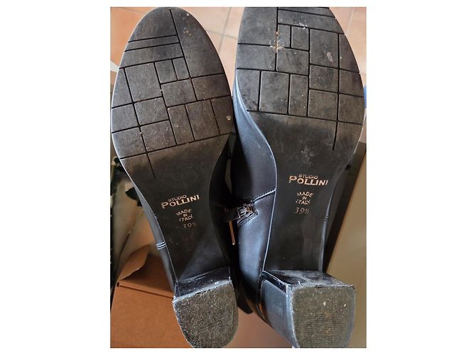 Botines de tacón en cuero negro Studio Pollini - vista 5