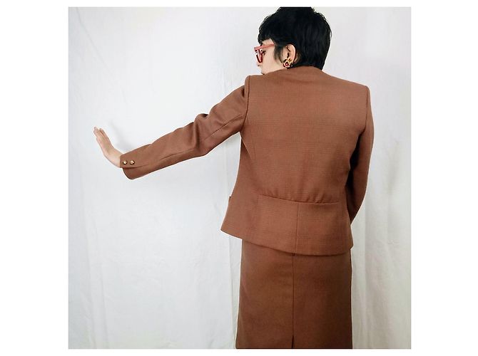 Guy Laroche brick red wool jacket - view 10