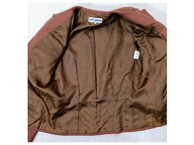 Guy Laroche brick red wool jacket - view 12