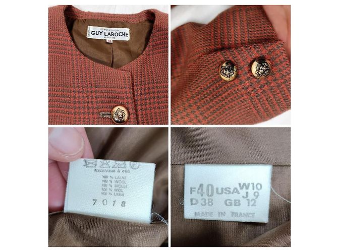 Guy Laroche brick red wool jacket - view 13
