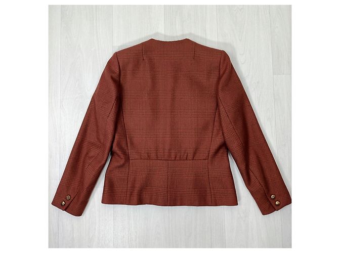 Guy Laroche brick red wool jacket - view 2