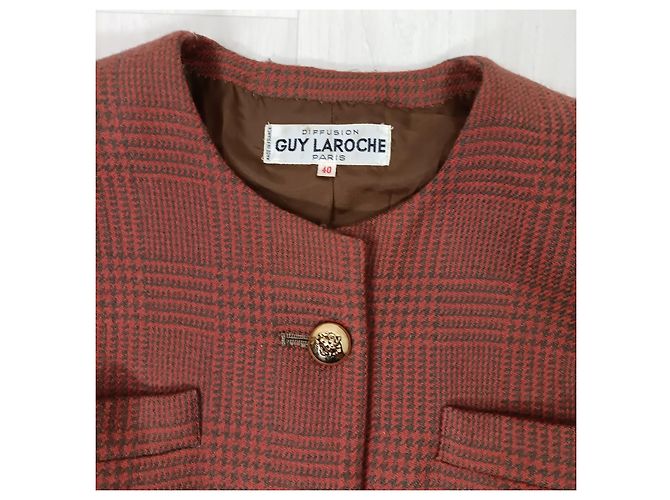Guy Laroche brick red wool jacket - view 3