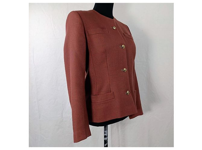 Guy Laroche brick red wool jacket - view 7