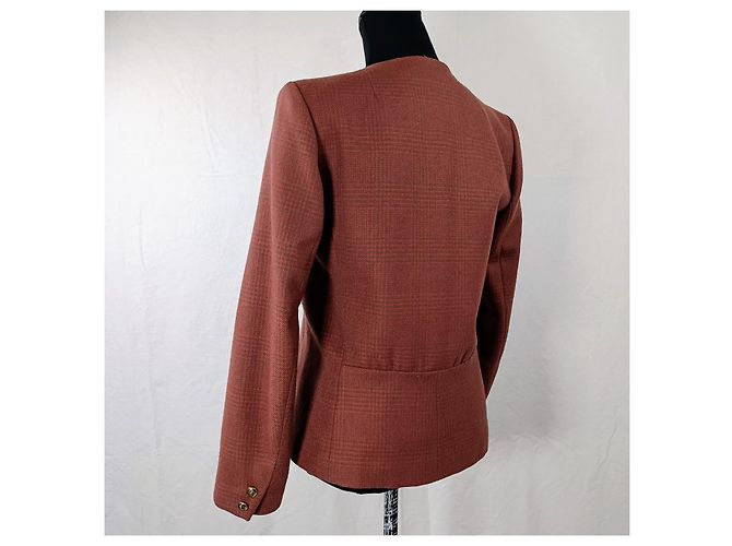 Guy Laroche brick red wool jacket - view 8