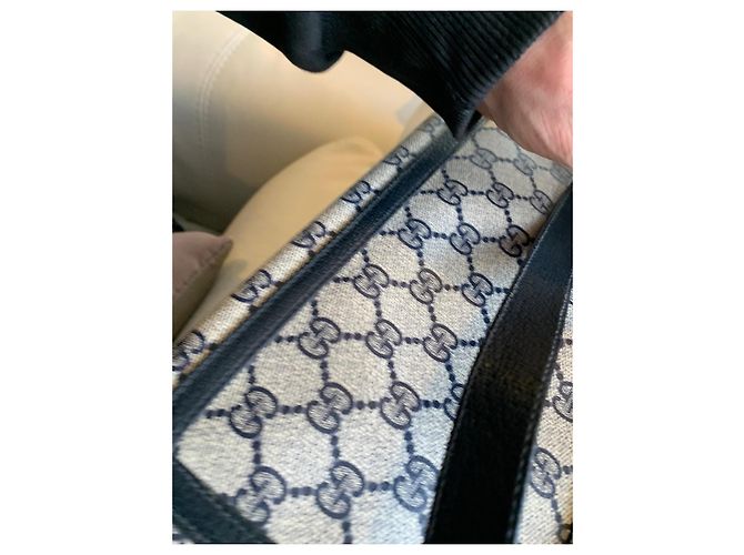 Borsa a mano Gucci in pelle Rossa Blu Crema Rosso Crudo - vista 8