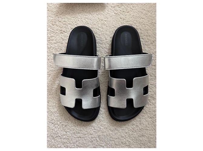 Oran Hermès Sandalen Silber - Ansicht 2