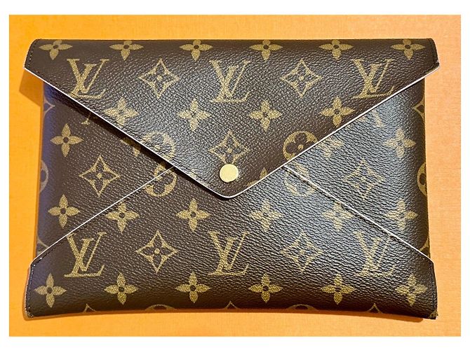 Organizer Pochette Louis Vuitton Marrone Rosa Gold hardware - vista 2