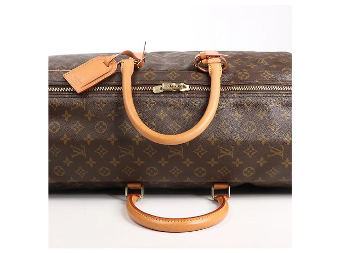 Borsa da viaggio Louis Vuitton Sirius 65 in tela Monogram marrone Beige - vista 11