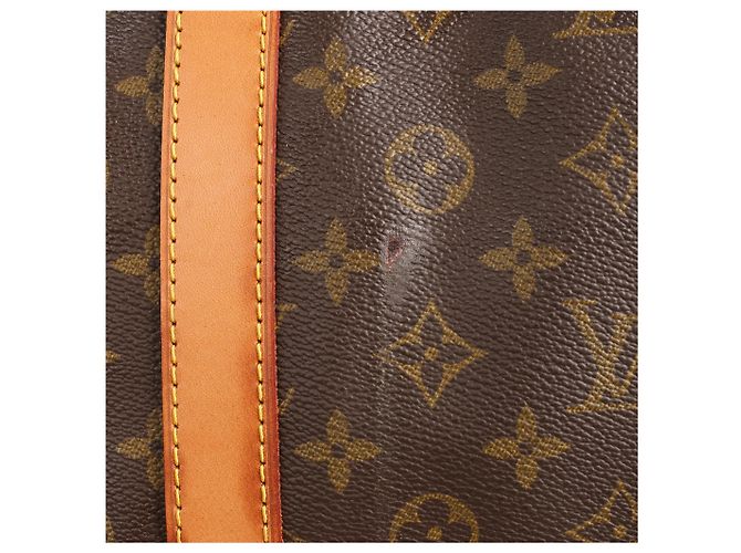 Borsa da viaggio Louis Vuitton Sirius 65 in tela Monogram marrone Beige - vista 4