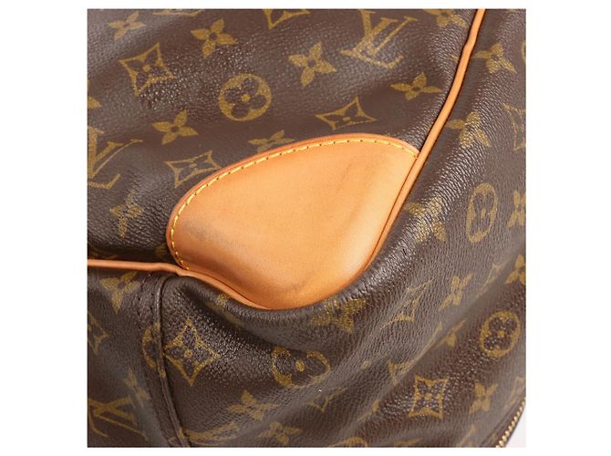 Borsa da viaggio Louis Vuitton Sirius 65 in tela Monogram marrone Beige - vista 9