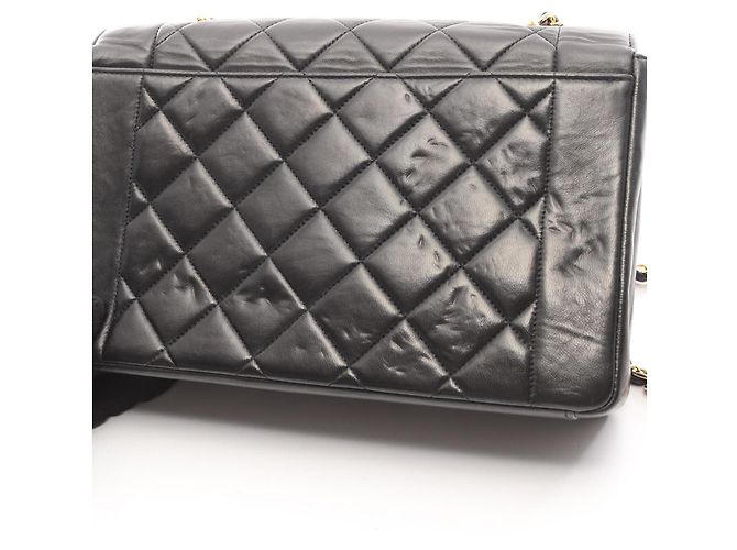 Borsa a Spalla Chanel Matelassé Diana Flap Nero - vista 10