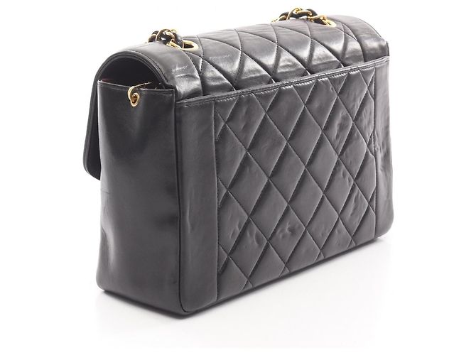 Borsa a Spalla Chanel Matelassé Diana Flap Nero - vista 2