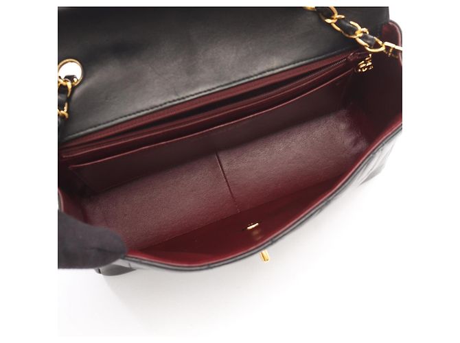 Borsa a Spalla Chanel Matelassé Diana Flap Nero - vista 3