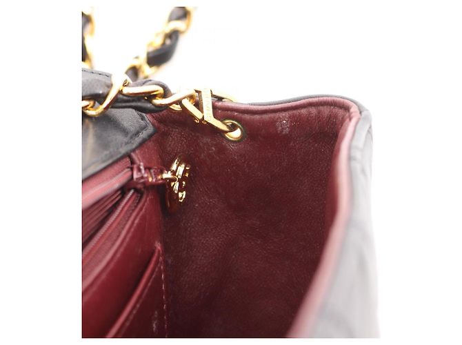 Borsa a Spalla Chanel Matelassé Diana Flap Nero - vista 7