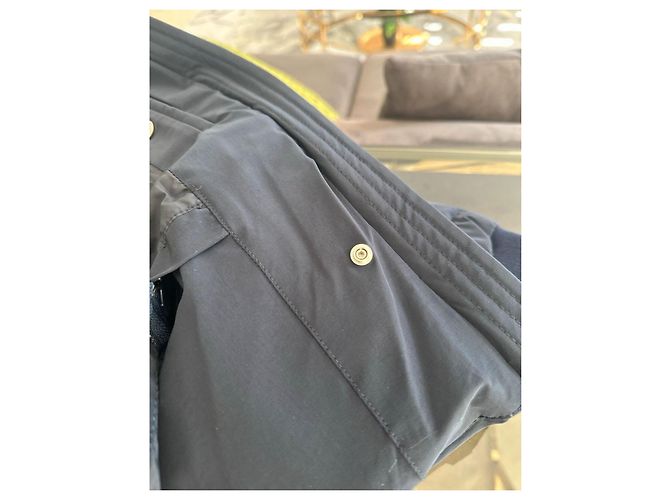 Doudoune pour enfants Dior avec col en fourrure Blanc Bleu foncé - vue 12