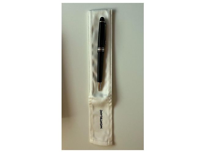 Montblanc Stylo-Bille Meisterstück Classique Platiné Noir Argenté - vue 4