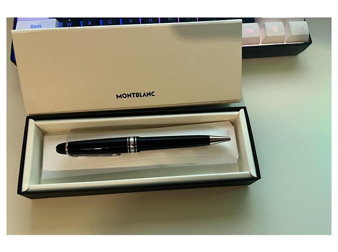 Montblanc Stylo-Bille Meisterstück Classique Platiné Noir Argenté - vue 5