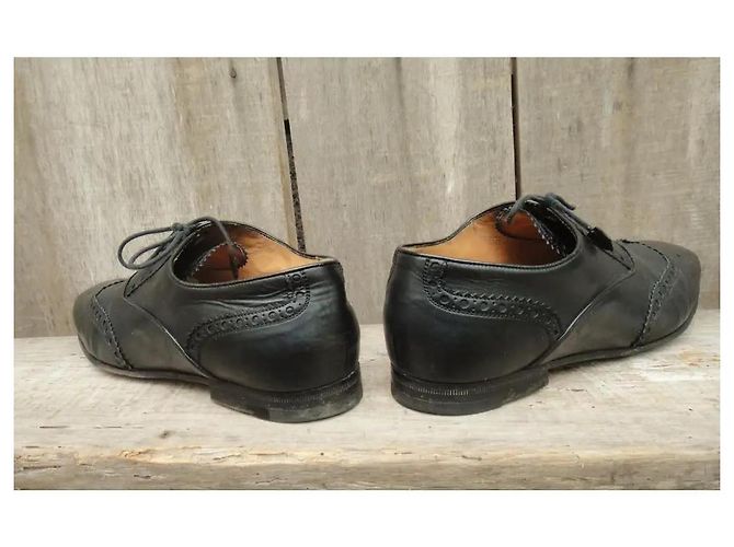 Scarpe Oxford Gucci in pelle nera Nero - vista 4