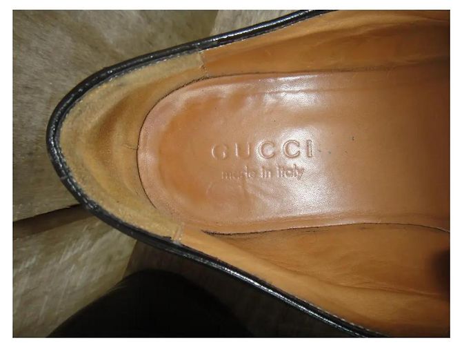 Scarpe Oxford Gucci in pelle nera Nero - vista 8