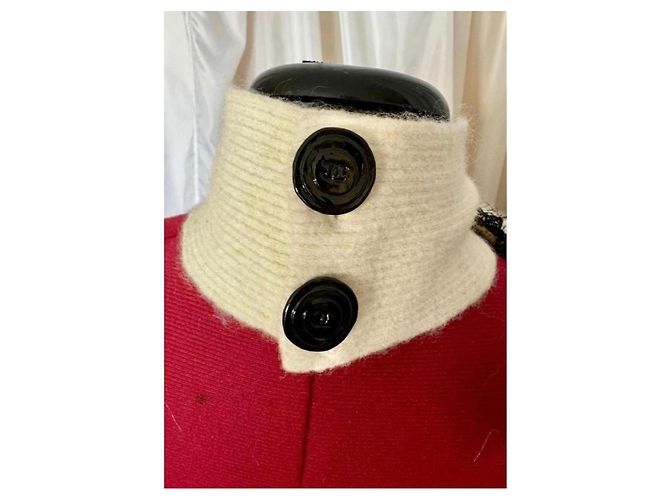 Grande sciarpa ecrù con fiocco Chanel, collezione Autunno-Inverno 2009, di Karl Lagerfeld. - vista 7