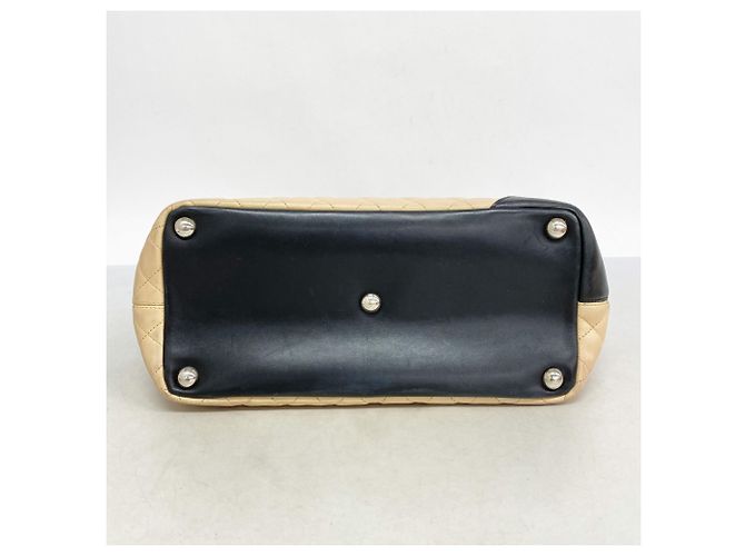 Chanel Cambon Tote Tasche Schwarz Beige - Ansicht 3