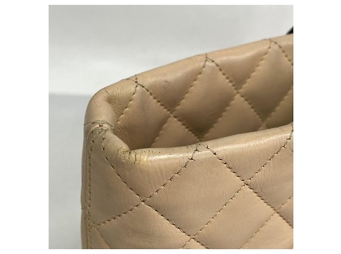 Chanel Cambon Tote Tasche Schwarz Beige - Ansicht 7