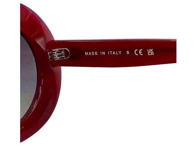 Gafas de sol redondas Chanel rojo burdeos-frambuesa 5489 3N Roja - vista 7