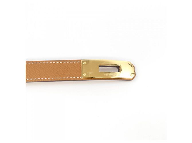 Hermès Kelly 18 mm brauner Standardgürtel - Ansicht 4