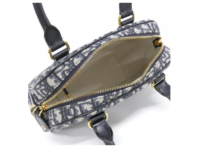 Borsa a mano bowling D-Vibe media Christian Dior Blu - vista 6