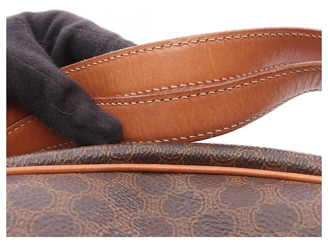 Céline Bolsa Celine Macadam em marrom - vista 13