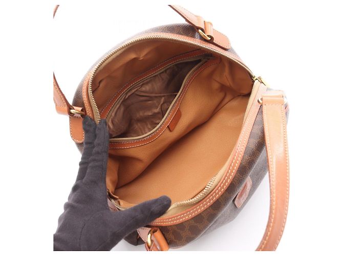 Céline Bolsa Celine Macadam em marrom - vista 3