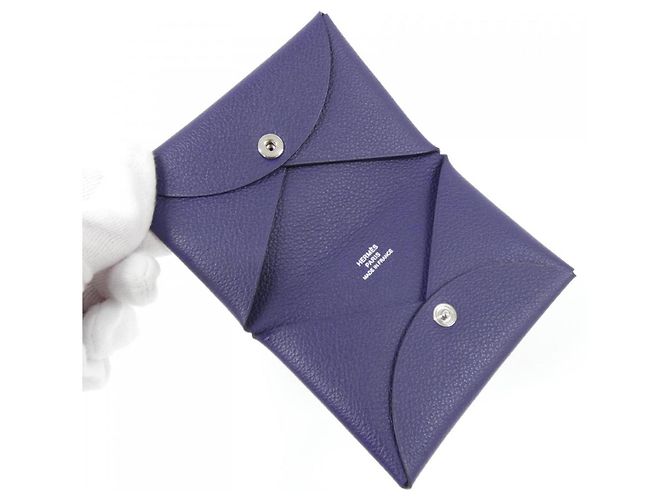Hermès Visitenkartenetui Hermes Calvi Blau - Ansicht 3