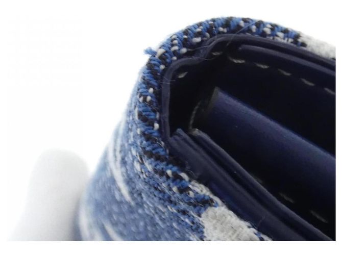 Sarah Cartera de denim jacquard Monogram Louis Vuitton Azul Dorado Azul marino Monograma - vista 4