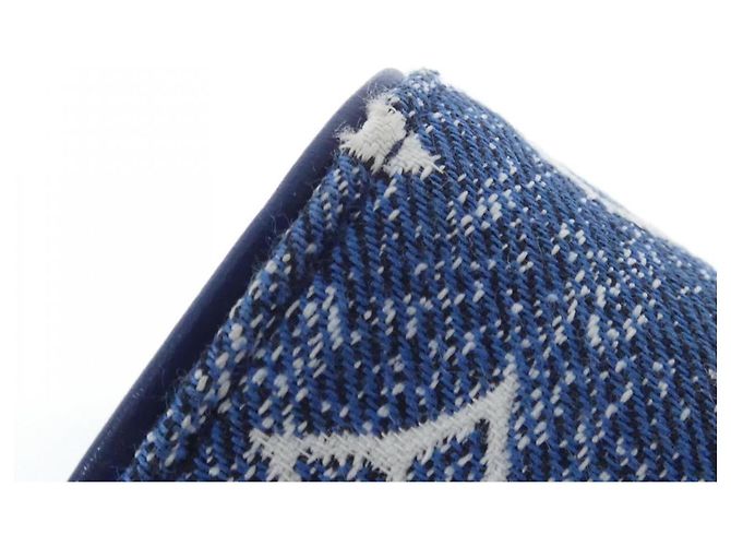 Sarah Cartera de denim jacquard Monogram Louis Vuitton Azul Dorado Azul marino Monograma - vista 6