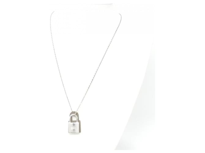 Collana Hermès O'Kelly PM Argento Taupe - vista 5