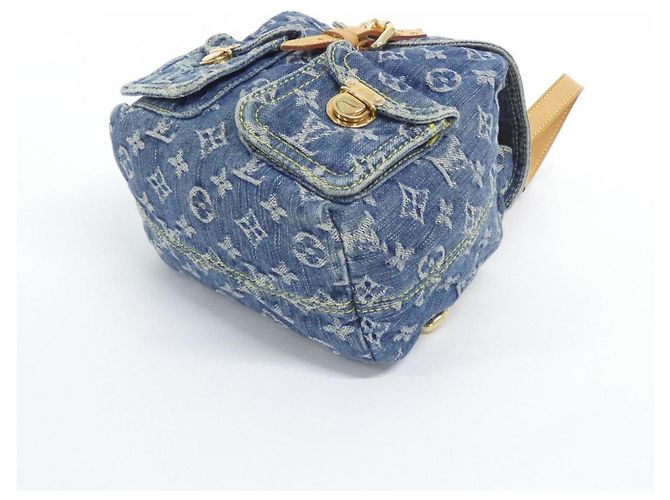 PM Rucksack Monogram Denim Louis Vuitton Blau - Ansicht 3