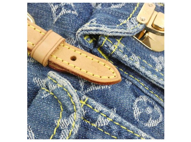 PM Rucksack Monogram Denim Louis Vuitton Blau - Ansicht 4