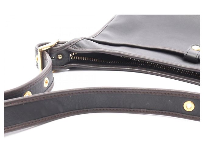 Borsa a Spalla Loewe Sophia Anagram Marrone Nero - vista 8