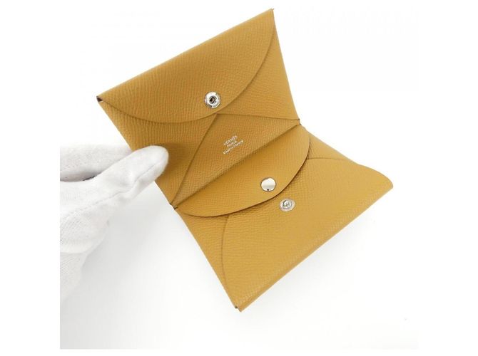 Billetera/Caja de Monedas Calvi Duo de Hermès Castaño - vista 4