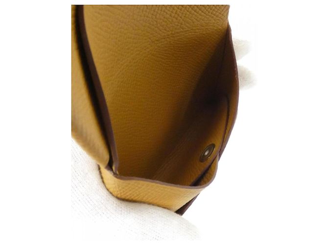 Billetera/Caja de Monedas Calvi Duo de Hermès Castaño - vista 6