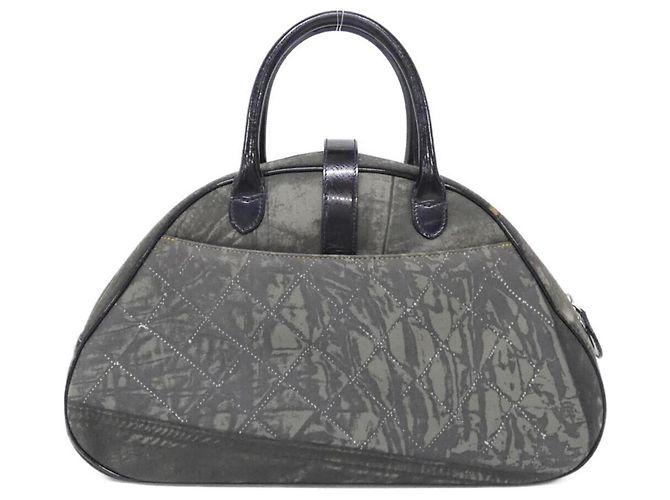 Borsa a mano in denim blu e pelle Christian Dior - vista 2