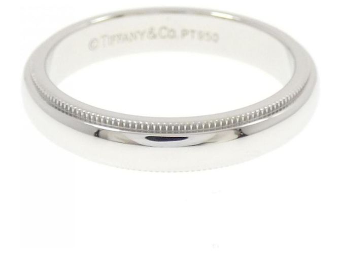 Tiffany & Co Anello Milgrain Tiffany in Platino - vista 2