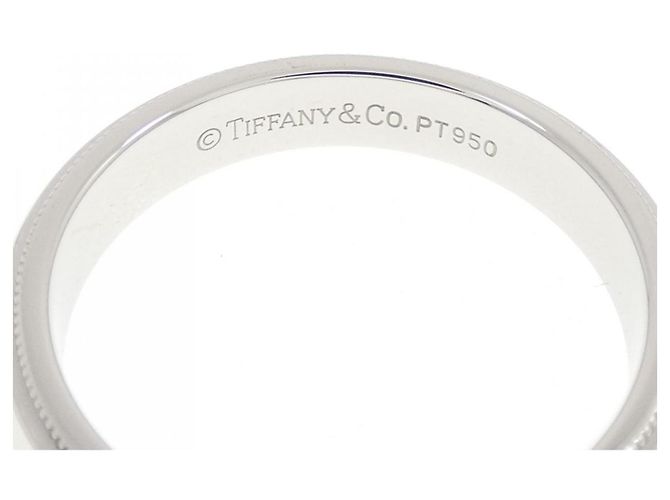 Tiffany & Co Anello Milgrain Tiffany in Platino - vista 3