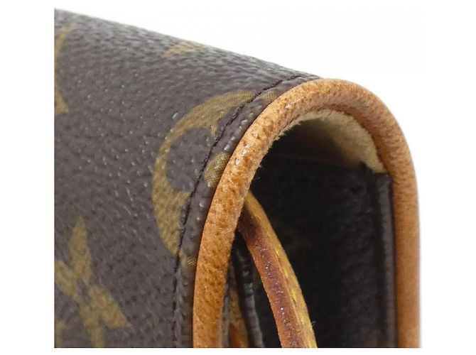 Louis Vuitton Monogram Pochette Twin GM Schultertasche Braun Monogramm - Ansicht 5