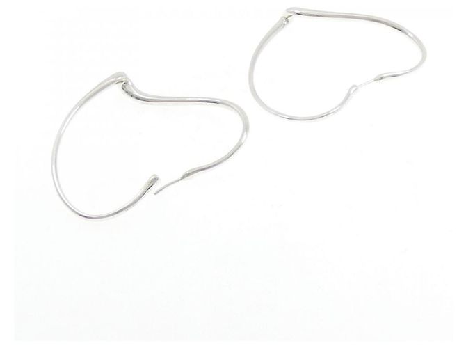 Tiffany & Co Orecchini a cerchio Open Heart di Tiffany Argento - vista 3