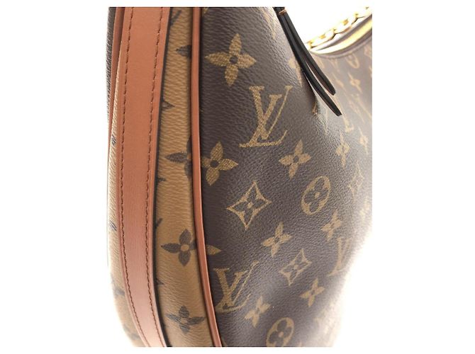 Louis Vuitton Monogram Reverse Loop Hobo Schultertasche Braun - Ansicht 3