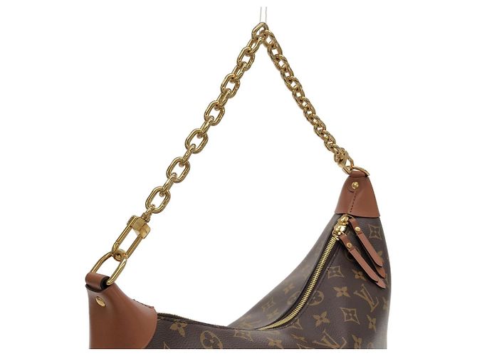 Louis Vuitton Monogram Reverse Loop Hobo Schultertasche Braun - Ansicht 4