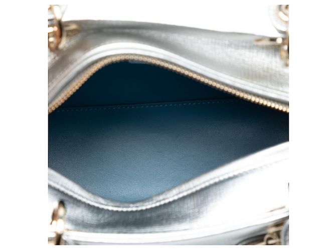 Dior Silber Mittel Kalbsleder Patch Verziert Lady Dior - Ansicht 4